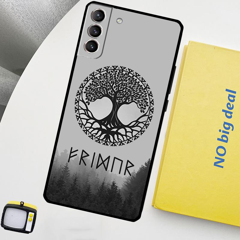 Forest Nordic Runes Funda For Samsung Galaxy S22 Ultra S23 FE S9 S10 Note 10 Plus Note 20 Ultra S20 S21 FE Case