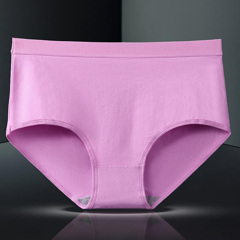 Slip da Donna Taglie Forti Primavera ed Estate Colore Puro Cotone Vita Alta Traspiranti Comodi