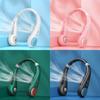 Hängender Dual-Kühlhalsventilator, Mini-Ventilator ohne Flügel, tragbar, wiederaufladbar, leiser USB-Ventilator für Reisen im Innen- und Außenbereich