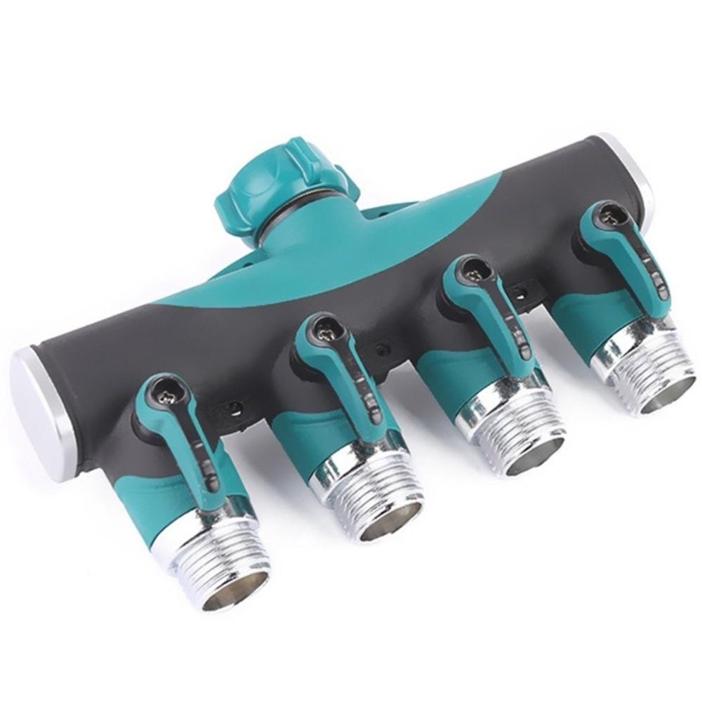 Adjustable Water Tap Hose Splitter Distributor Zinc Zinc Zinc Alloy Garden Irrigation Splitters  Home Garden