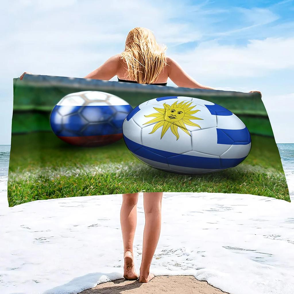 Soccer Beach Towel,Beach Towels for Men Boys,Football Towel Boys Sport Towel, Personalized   Pool Beach,Towel  Teen