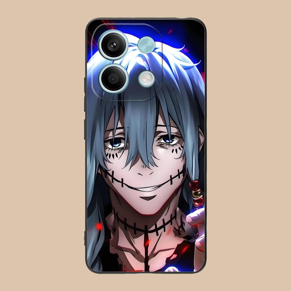 JJK Mahito Phone Case for POCO F8 F7 F6 F5 F4 F3 F2 Pro GT C75 C71 C65 C61 C40 Pro Ultra Soft TPU Shockproof Cover