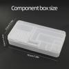 1/2pc Transparent Rectangle Plastic Storage Box Screw Holder Case Organizer Container Jewelry Nail Art Equipment Tools Case