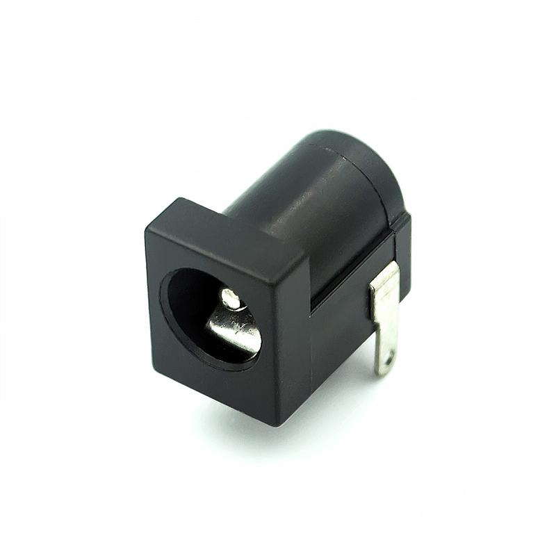 10Pcs DC-005 Black DC Power Jack Socket Connector DC005 5.5*2.1mm 2.1 socket Round the needle