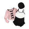 Kids Swimsuit for Girls Long UV Adjustable Shoulder Nursery Elementary School [Ymgot] Girls, All-in-One, Swimsuit, Separate, 3-Piece Set, Sleeve,