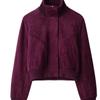 Cappotto Corto Casual da Donna Stile Francese con Collo Rialzato in Ecopelle Monocolore 2026