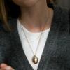 Niche Design Feng Shui Drop-Shaped Pendant Necklace High-End Sense Simple Temperament Necklace Women