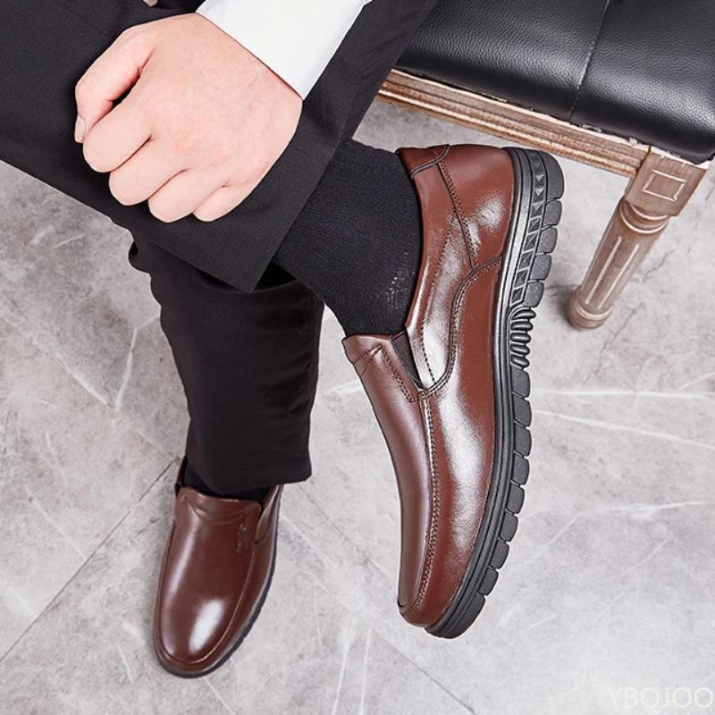 Fashion Men's Genuine Leather Business Shoes Casual Comfort Formal Shoes Fashion Non Slip Leather Shoe Versatile Breathable Male Shoes
