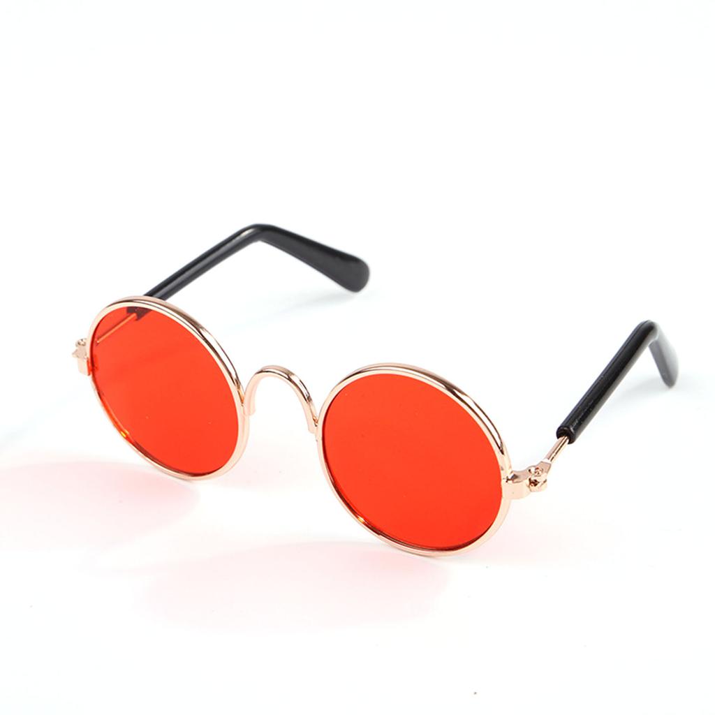 Okulary przeciwsłoneczne dla kota okulary przeciwsłoneczne dla zwierząt małe psy okulary klasyczne Retro okrągłe okulary zdjęcia rekwizyty akcesoria do kostiumów Cosplays