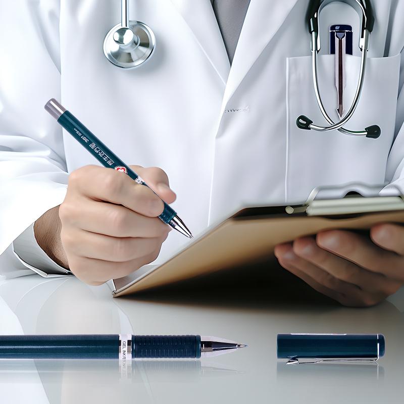 Doctor's Special Neutral Pen 0.5MM, Blue-Black, Signature Prescription Pen for Medical Staff.