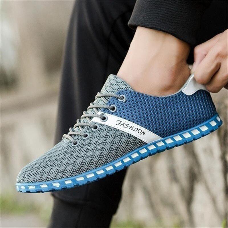 Men 'S Shoes Summer Breathable Air Mesh Shoes Men Lace -Up Style Casual Shoes Sneakers Footwear Casual Shoes