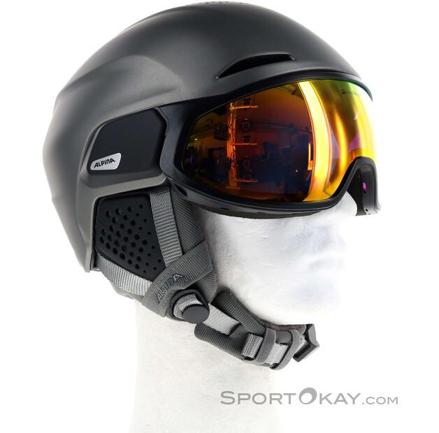 Горнолыжный шлем Alpina Sports Oro QV MIPS gunmetal matt серый
