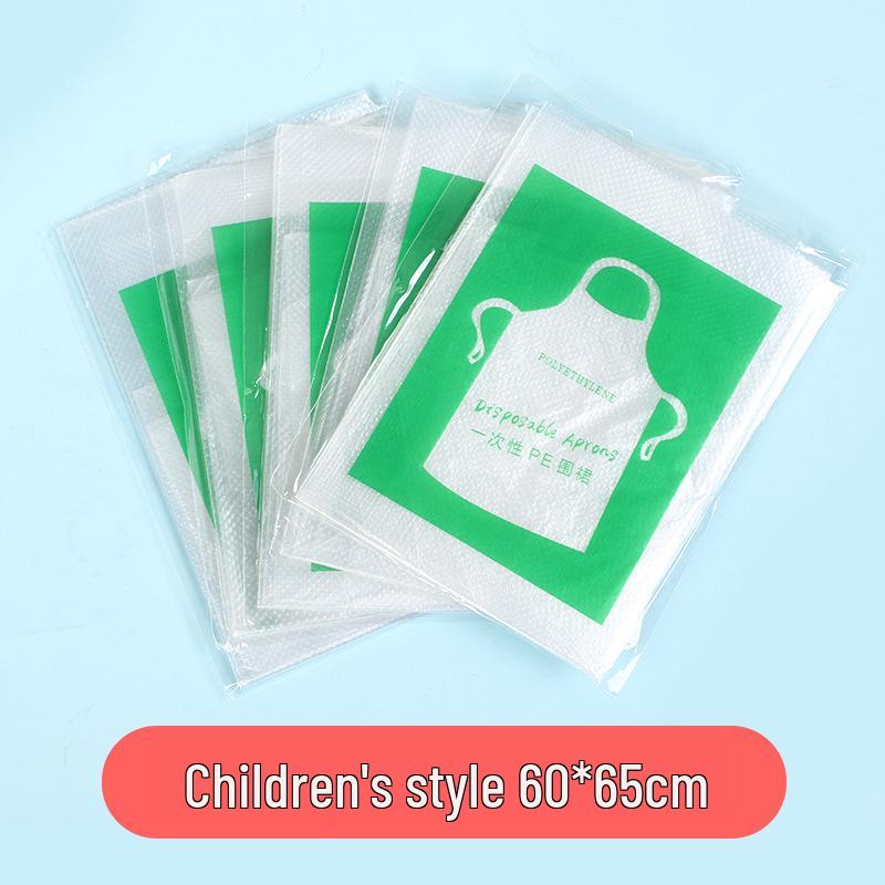 Individually Packaged Waterproof Transparent White Disposable Apron for Catering, Hot Pot, Household – Extended & Thickened Oil-Proof Design