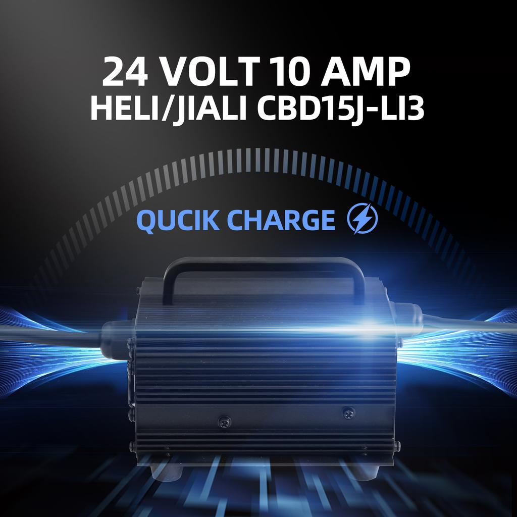 For HELI CBD15J-Li3 Electric Pallet Jack 24 Volt 10 Amp Lithium Battery Charger