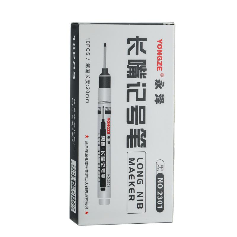 1/3PCS 20mm Long Head Marker Pens Large Capacity Deep Waterproof Four Color Marker Oily Marking Pen Metal Woodworking Tools