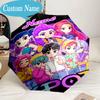 Custom Name Umbrella Music Stars KPop Demon Umbrella 8-Frame for Travel, Camping, Casual Lightweight Portable, Essential for Family Gifts