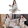 Ultra Thin Polyester Sleepwear Set For Women With Soft Silky Feel For Home Use