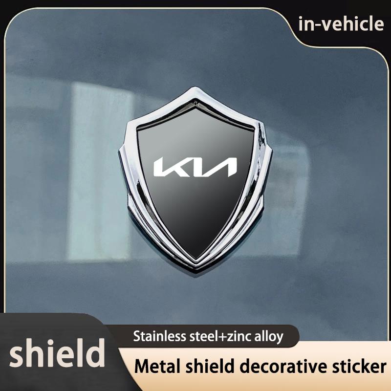 Pegatina triangular de metal para modificación lateral de coche para Kia Sportage Ceed Picanto Rio ProCeed Niro 5 3 4 K7 5 8 3 9 Accesorios Ray