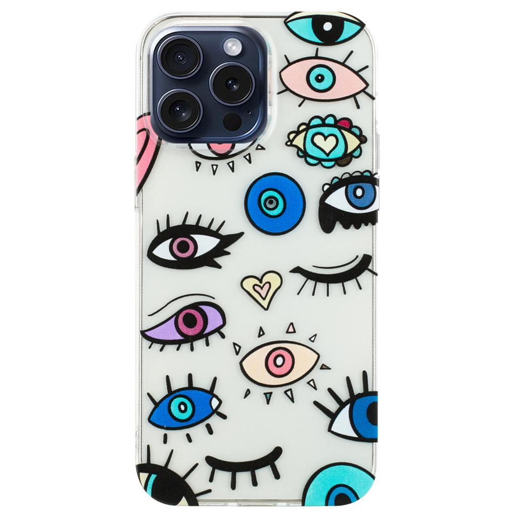 For iPhone 16 Pro Case Pattern Printing Anti-Scratch Slim TPU Phone Cover