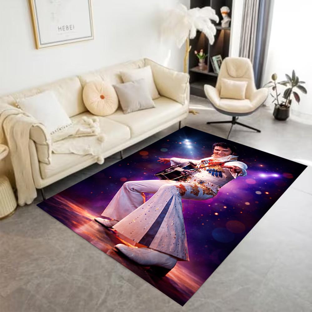 Elvis Presley Performance Floor Rug Office Rug Suitable for Bedrooms Balcony Playrooms Dormitory Antislip Carpet Decorate Offices