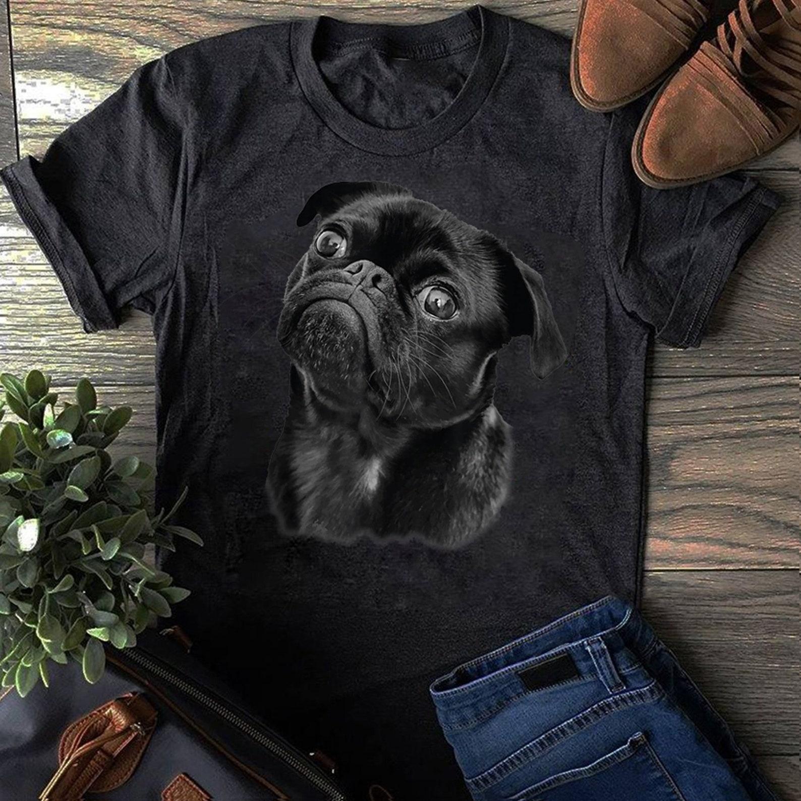 Pug Shirt For Dog Mom Dad Gift Idea Funny Cute Black Pug T-Shirt - Gift for Dog Lovers - Funny Dog - Pug Lovers - Mother s Day XXL