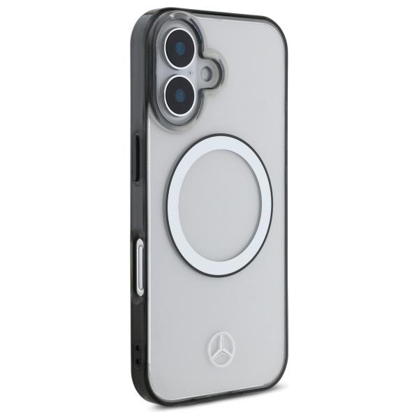 Mercedes Mehmp16S23Huokc Iphone 16 6.1  Transparent Hardcase Printed Logo Magsafe