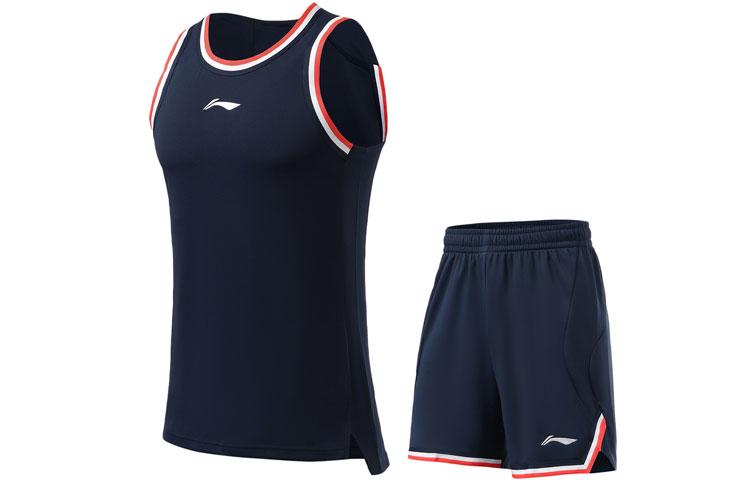Li Ning Спортивная Коллекция Баскетбола Баскетбольные Костюмы Мужские Умеренные Комбинезоны AATR009-1 M