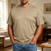 Men’s Plus Size Comfortable Breathable Loose Fit Wicking Casual Short Sleeve Crewneck T Shirt for Everyday Wear