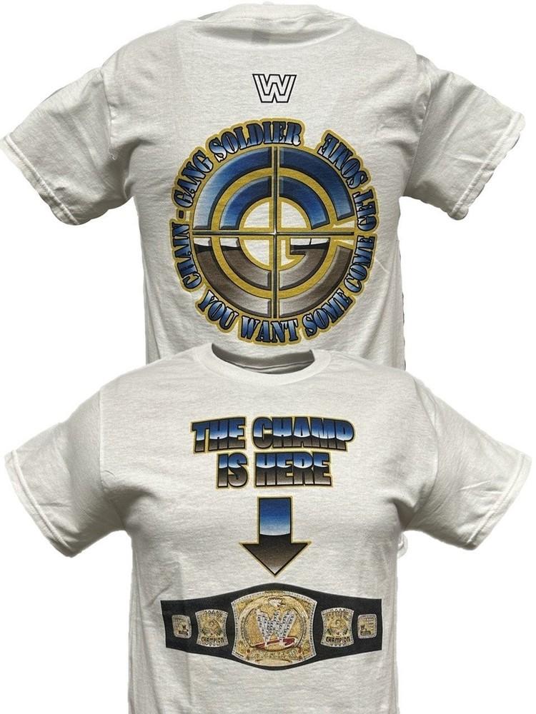 

John Cena The Champ Is Here Title Belt Mens White T-shirt 2XL