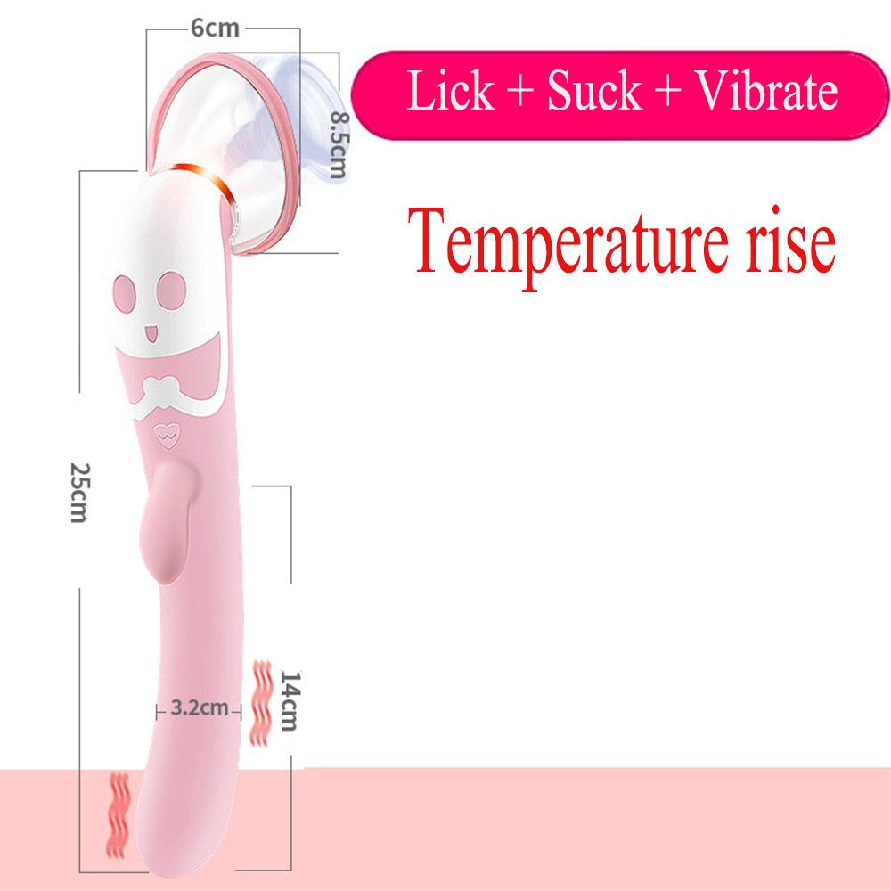 Vagina Sucking Vibrator Sex Toy for Woman Oral Tongue Blowing Suction Clitoris Stimulator Masturbator Erotic Sex Toys for Adults