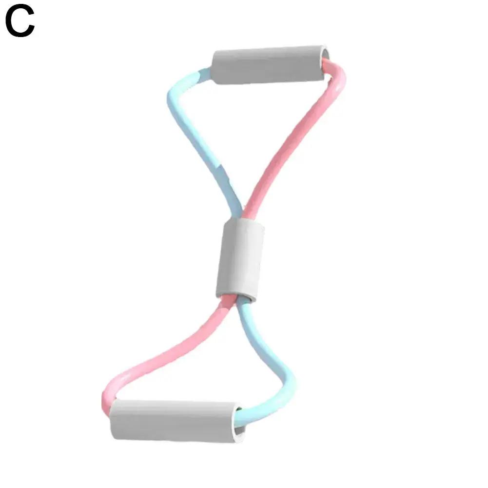 

Резиновая лента для упражнений с 8 словами, расширитель груди, тренажерный зал, йога, фитнес, пилатес, эластичное оборудование для упражнений, тянущая веревка J6C2 C