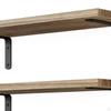 3 Pieces Wooden Floating Wall Storage Shelves Book Shelf Decorative Rustic Versatile for Home Office