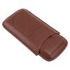 Cigarette Case Leather 3pcs Capacity Portable Cigar Storage Box with   for Outdoor