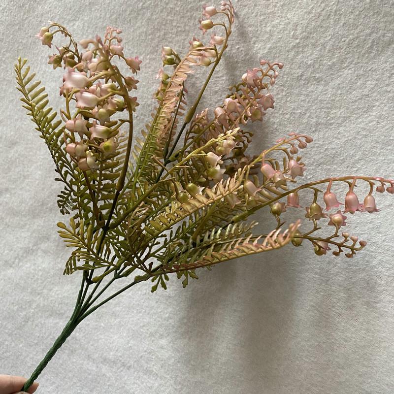 Plastic Flexible Artificial Hemiboea Bicornuta Plants Decoration Table