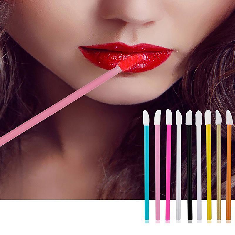 50Pcs Disposable Makeup Brush Kit Mascara Wand Spoolies Lipstick Lip Gloss Applicator For Eyebrow Eyelash Extension