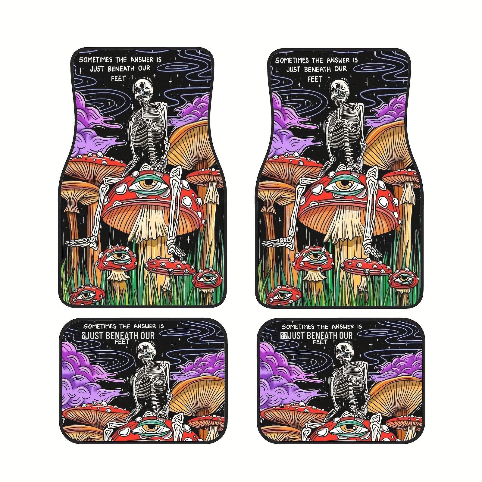 

Автомобильные коврики на тему американского Хэллоуина: Декоративный коврик Crystal Velvet, легко чистится 35*45 cm, Pair