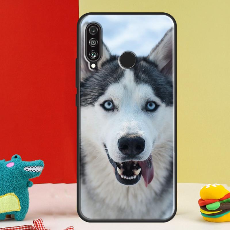 Siberian Husky Sled Dog For Huawei P30 Pro P60 P50 P20 P40 P Smart Nova 9 5T Honor Magic 5 Lite X8 X9 a 50 70 Case