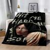 3D Hit Me Hard and Soft Billie Eilish Singer Soft Flannel Blanket for Bed Bedroom Sofa Picnic,Throw Blanket for Cover Gift Kids