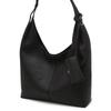 Daks Black Genuine Leather Soft Hobo Shoulder Bag Dcba6f100bk