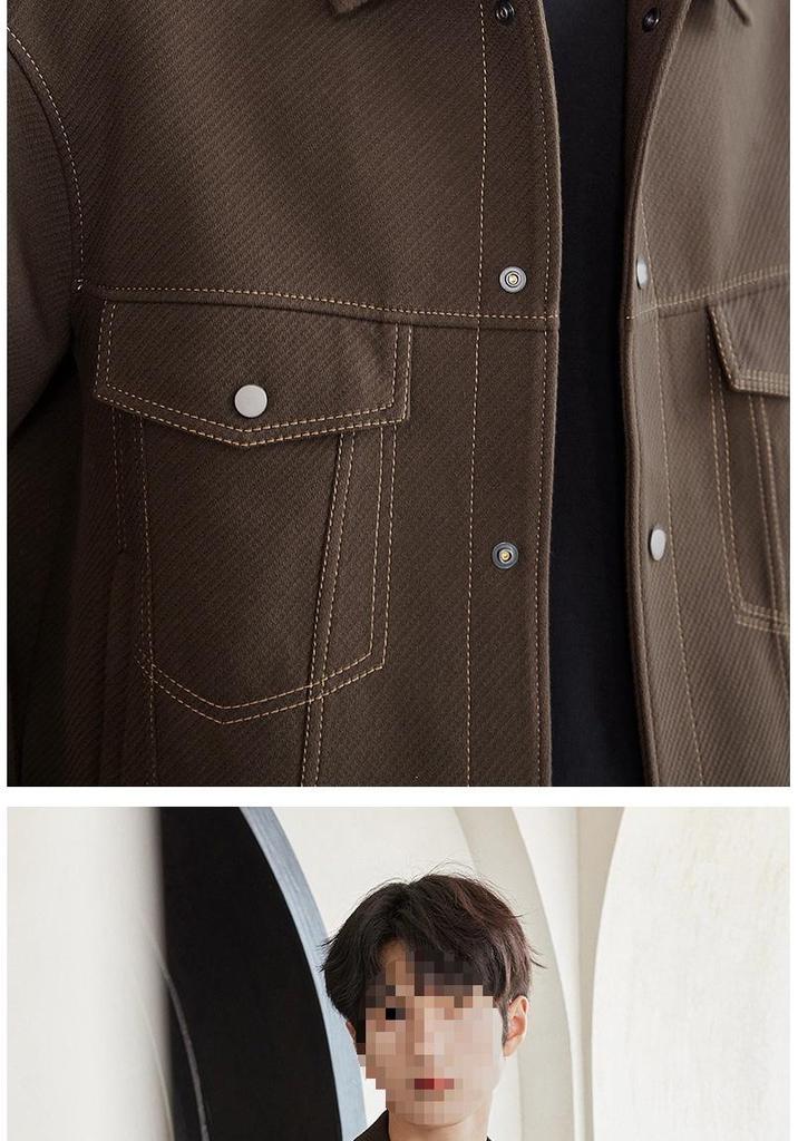 Men's Trendy Casual Lapel Jacket - Spring & Autumn 2025 Collection