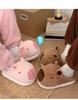 Women's Cute Cartoon Capybara Cotton Slippers - Warm Winter Plush Home Wear