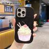 Phone Case: 2D flat design suitable for iPhone 18 17 16 15 14 13 Pro protective case, couple style, cupcakes, Christmas and Halloween gifts