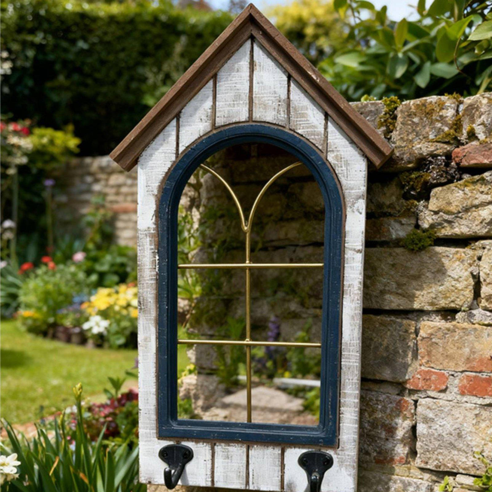Fake Wall Opening Decor Wood and SteelFinished Window Frame Distressed Finish Architectural