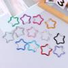 Five-Pointed Star Shaped Aluminum Carabiner Key Chain Clip Outdoor Camping Keyring Hook Bottle Hanging Buckle