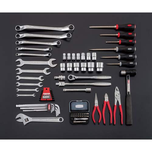 TONE TSST430SV Tool Set, 12.7mm (1/2") Drive, Silver, 72 Pieces