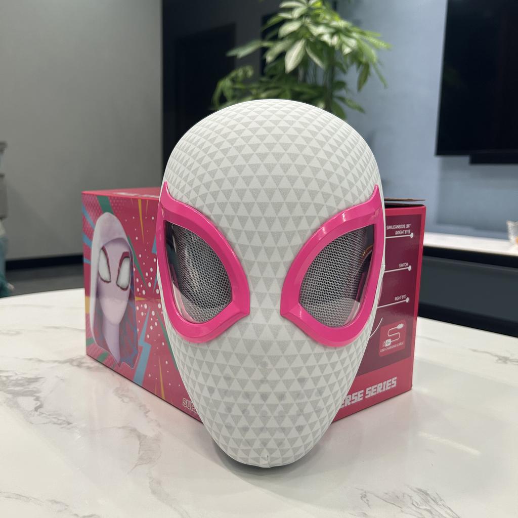 Hot Spider Man Eye Gwen Mask Spider Man Moving Eyes Helmet Mask Cosplay Decoration Christmas Gift Toys