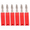 10PCS 4mm Banana Plug PE Brass No Soldering Connectors Electrical Testing Accessories J.10030Red