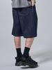 OTHERFITS Bermuda Wide Raw Denim Shorts (Dark Blue)