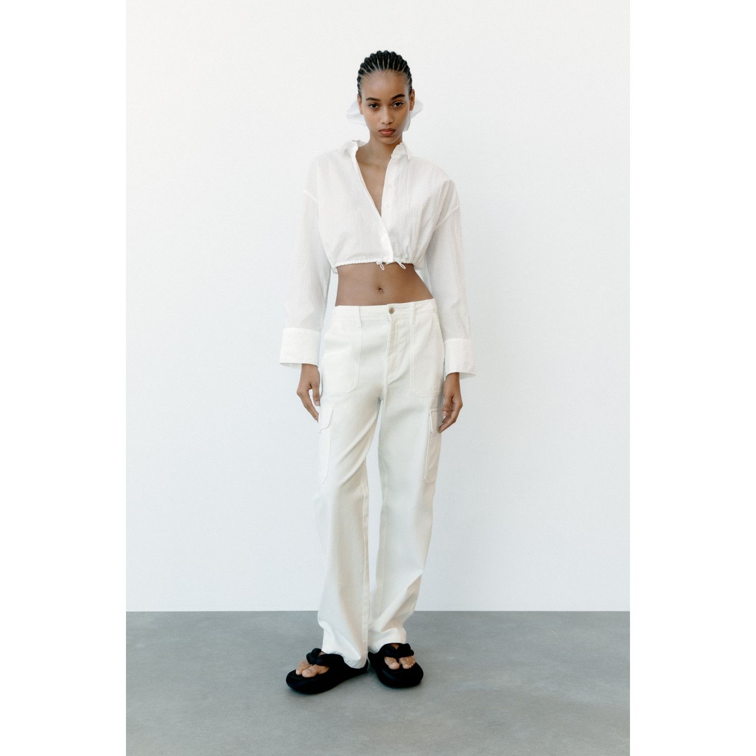 

HIGH-RISE STRAIGHT TRF CARGO TROUSERS