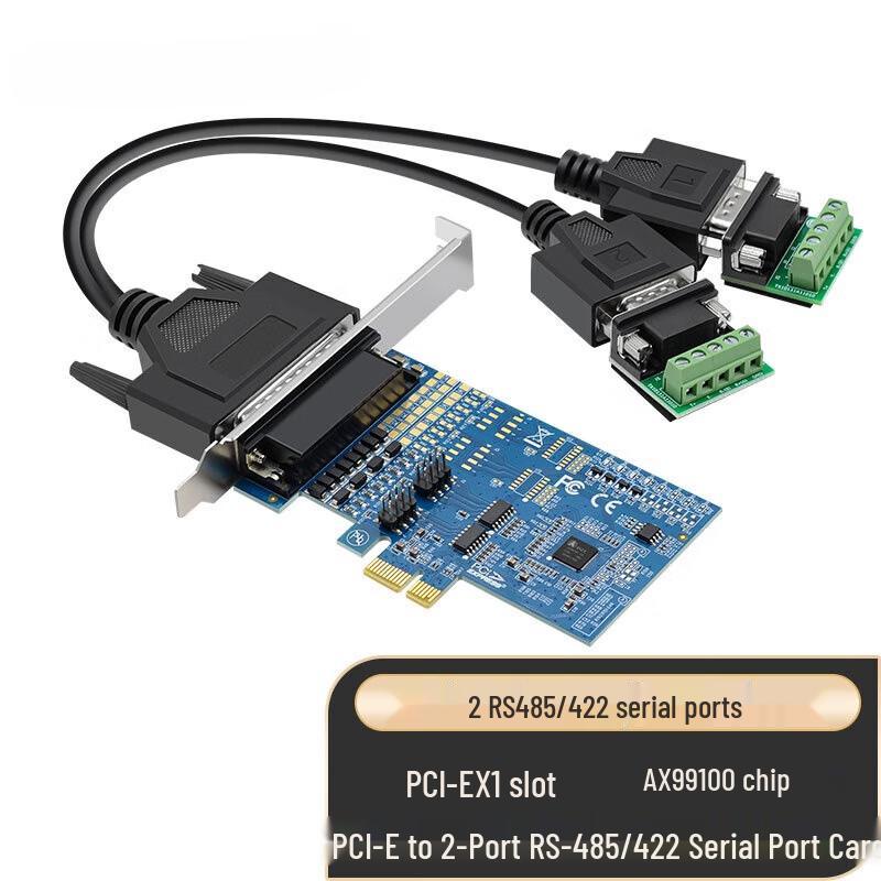

Промислова PCI-E карта з двома послідовними портами RS485/RS422